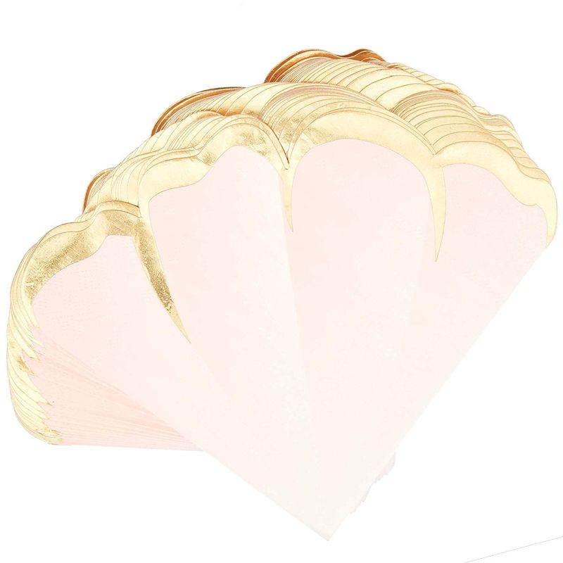 Flower Petal Party Napkins (Pink & Gold Foil, 50 Pack)