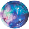 Galaxy Paper Plates for Outer Space Party (7 In, 80 Pack)