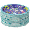 80 Pack of Science Lab Party Paper Plates for Birthday Party (7 Inches, Blue)