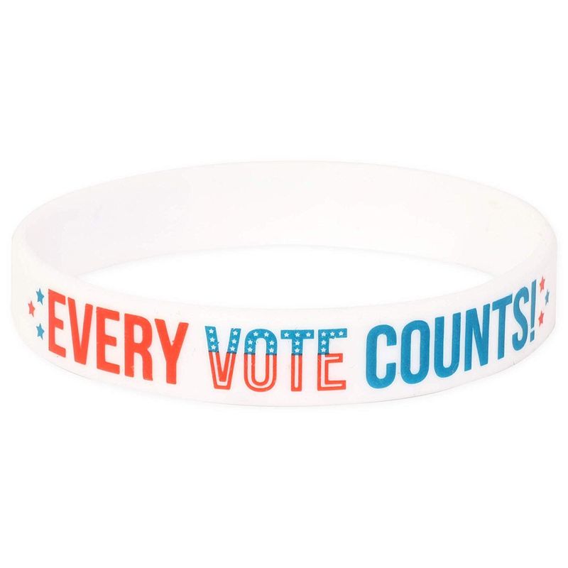 Go Vote, Election Day Party Favor Silicone Bracelets (2.5 In, 36 Pack)