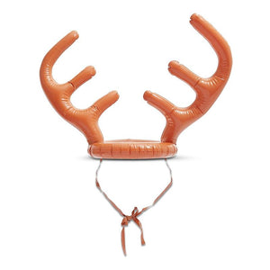 Blue Panda Christmas Inflatable Reindeer Antler Ring Toss Party Game (2 Pack)