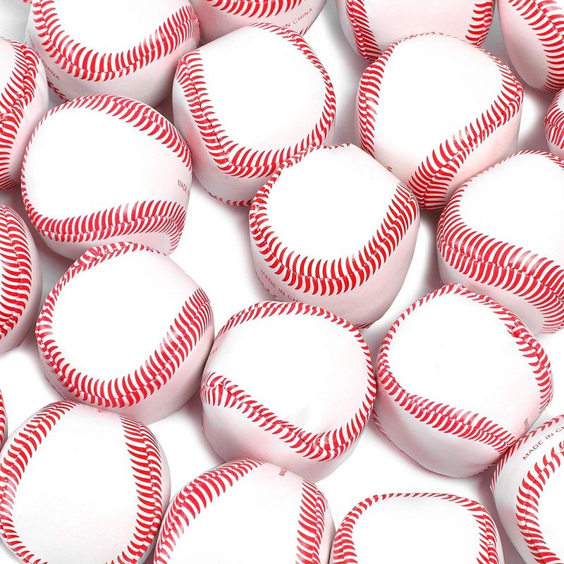 Baseball Party Favors, Mini Foam Balls (24 Pack)