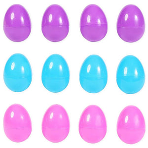 Pre-Filled Easter Eggs with Mini Pull Back Toy Cars (2.5 In, 24 Pack)