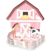 Pink Barnyard Plates for Farm Animal Birthday Party (10 x 10 In, 48 Pack)