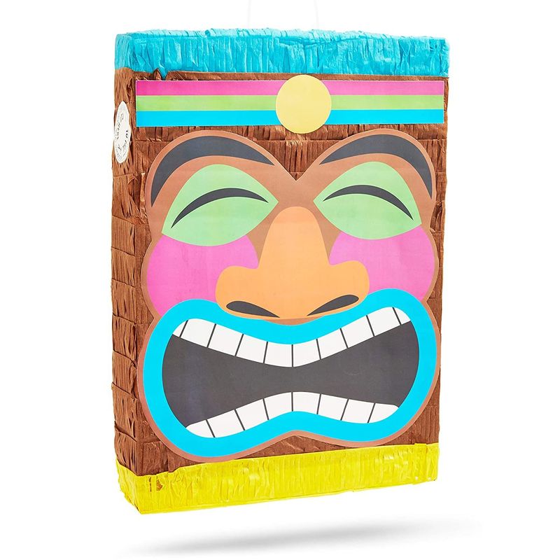 Tropical Tiki Pinata for Luau and Hawaiian Party (16.7 x 11.6 Inches)