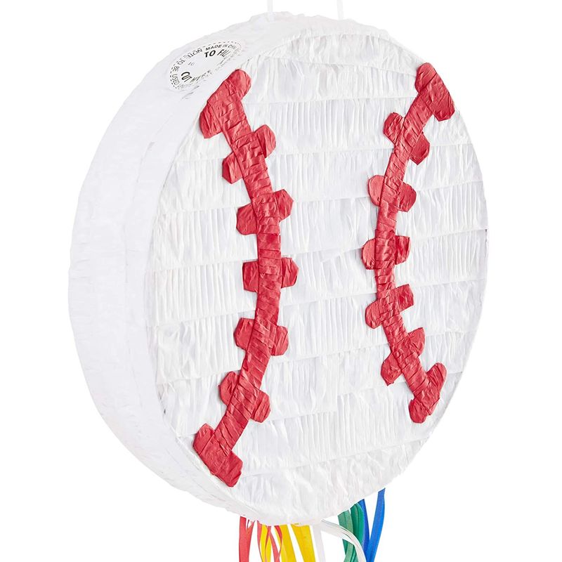 Baseball Pinata for Kids Birthday Theme Party Decorations (12.75 x 3 in)