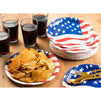 American Flag Paper Plates, Patriotic Party Supplies (9 In, 80 Pack)