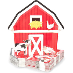 Paper Plates for Farm Animal Birthday Party (10 Inches, 48 Pack)