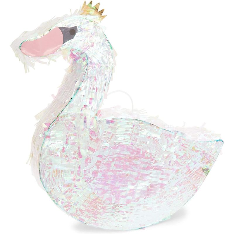 Swan Pinata, Princess Party Supplies (16.25 x 14 in)