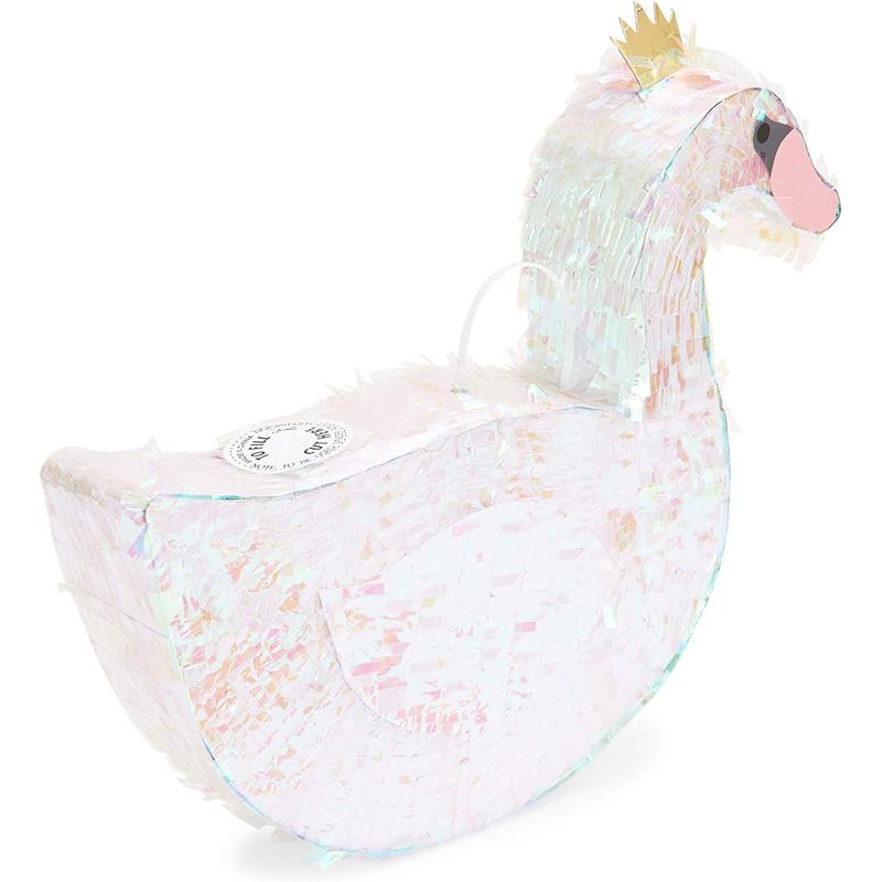 Swan Pinata, Princess Party Supplies (16.25 x 14 in)