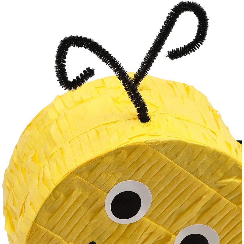 Bumble Bee Pinata for Gender Reveal or Birthday Party (15.5 x 13 Inches)