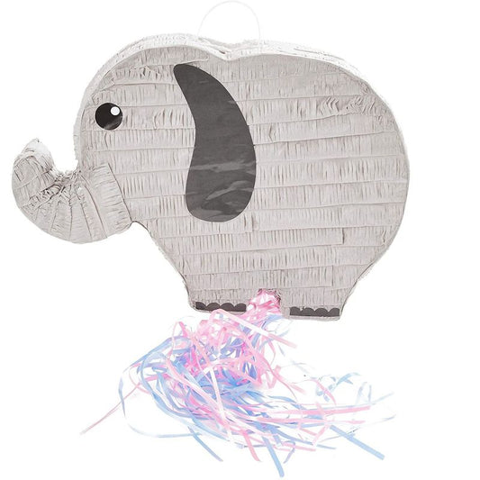 Elephant Pinata, Safari Party Decorations (17 x 12 In)