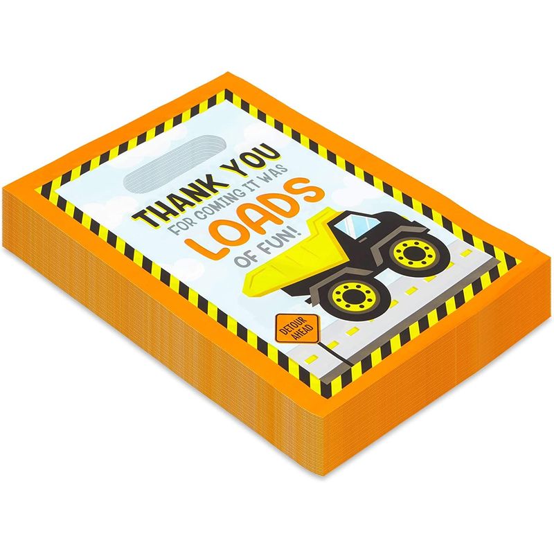 Thank You, Construction Party Favor Goodie Bags (100 Pack)