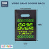 Video Game Party Favor Goodie Bags (9.3 x 6.5 in, 100 Pack)