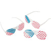 American Flag Shutter Shades, Patriotic Party Favors for 4th of July (24 Pack)