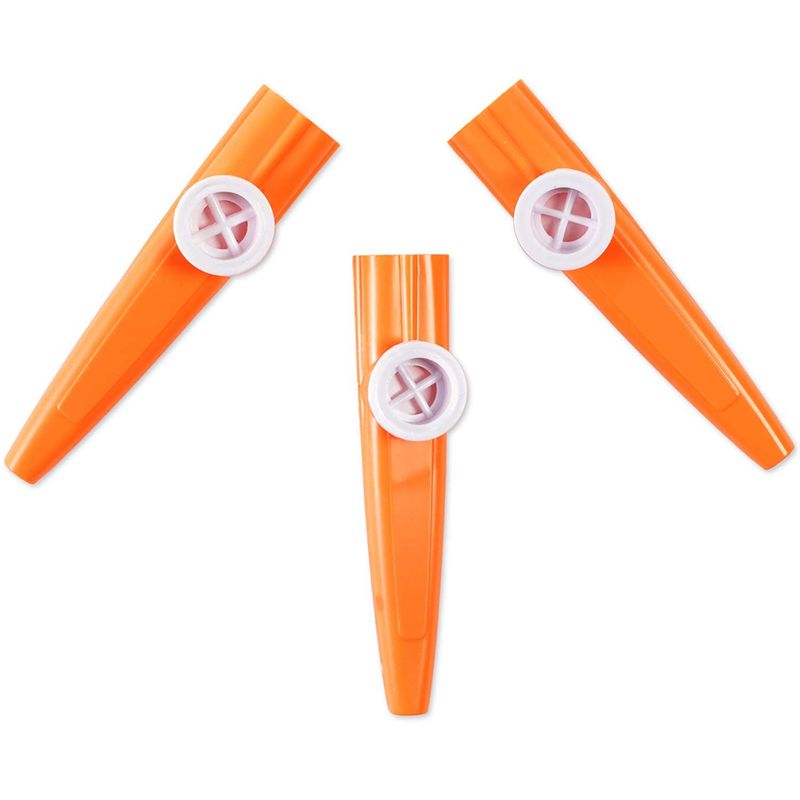 Electric Kazoo, Portable Lightweight Kazoo Music Instrument with Kazoo  Diaphragm Converter Kazoos for Beginner Folk & World (Orange)