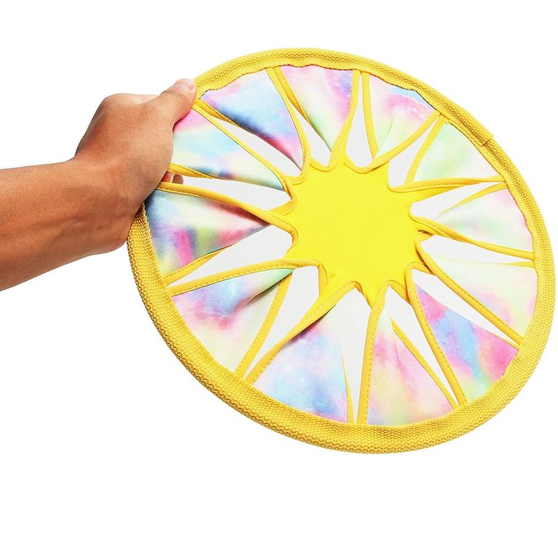 Soft Catch Flying Disc Toy (Yellow, 12 Inches, 2-Pack)