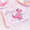 Pink Baby Dinosaur Birthday Party Supplies for Girl, Serves 24 (194 Pieces)