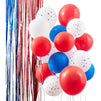 Patriotic Latex Party Balloons for 4th of July, Memorial Day (12 In, 116 Pack)