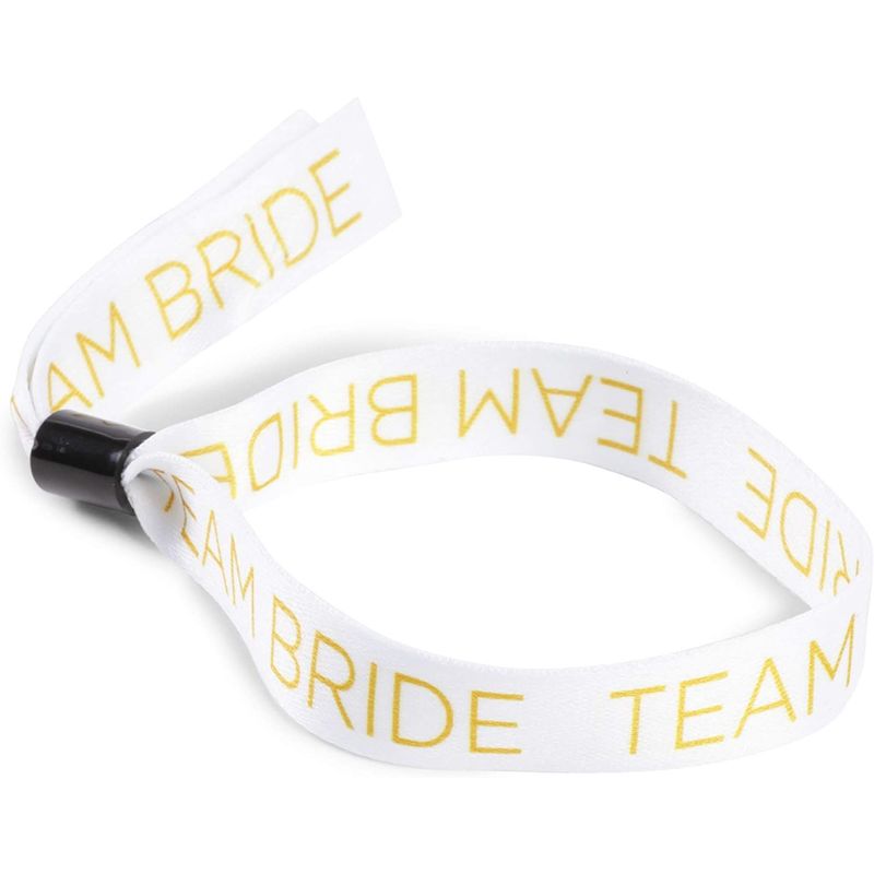 Team Bride Wristband Bracelets (30 Pack)