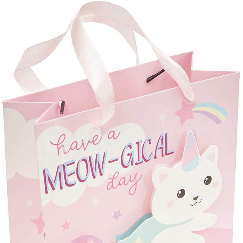 Animal Birthday Gift Bags (9 x 7.5 Inches, 12-Pack)