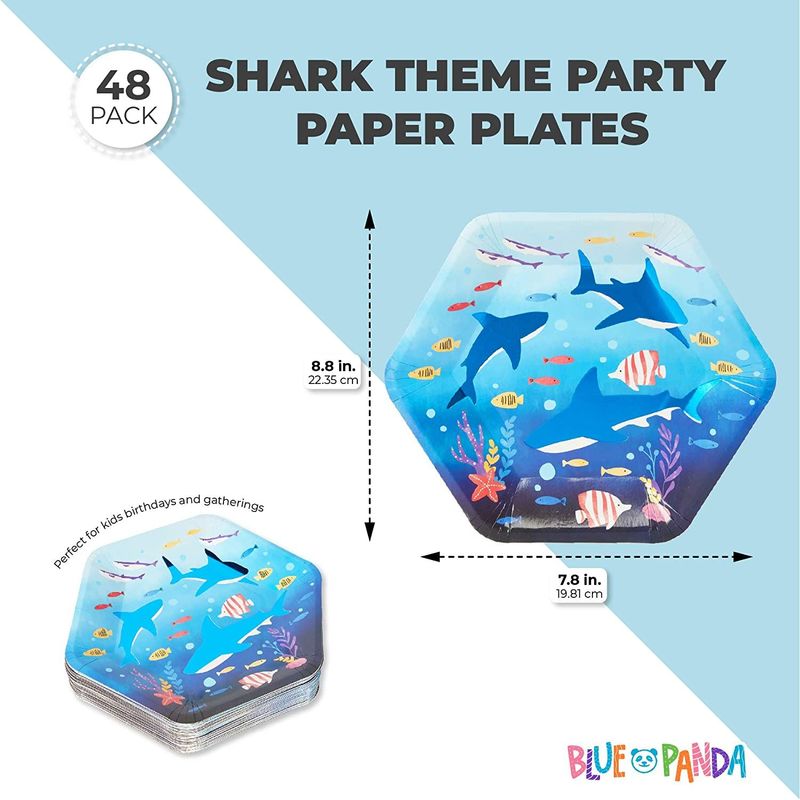 Ocean Party Sturdy Paper Plates - Stesha Party - birthday