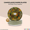 Paper Plates for Camouflaged Birthday Party Decorations (9 In, 80 Pack)