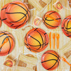Basketball Paper Plates for Sports Party (7 In, 80 Pack)