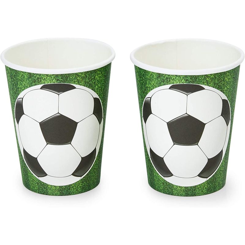 Soccer Birthday Party Pack, Dinnerware Set and Banner (Serves 24, 171 Pieces)