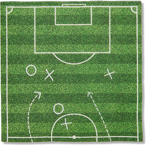 Soccer Party Paper Napkins for Sports Birthday (6.5 x 6.5 In, 100 Pack)