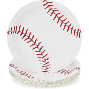 Baseball Birthday Party Pack, Dinnerware Set and Banner (Serves 24, 171 Pieces)