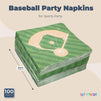 Baseball Party Napkins, Sports Birthday (6.5 x 6.5 In, 100 Pack)