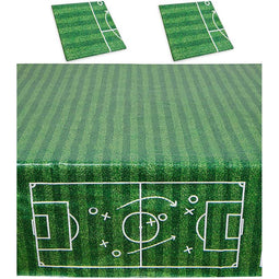Soccer Party Plastic Table Covers (54 x 108 in, 3 Pack)