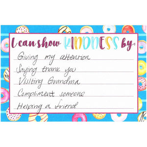 Classroom Kindness Cards and Ballot Box for Elementary Students (8x8 In, 50 Cards)