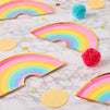 Rainbow Paper Plates for Kids Birthday Party (10 x 5.5 Inches, 48 Pack)