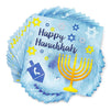 Happy Hanukkah Paper Napkins, Menorahs, Dreidels, Star of David (6.5 In, 100 Pack)