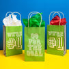 Soccer Party Favor Gift Bags with Handles (5 x 9 x 3 in, 24 Pack)