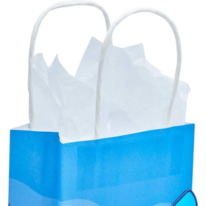 Shark Birthday Party Favor Gift Bags (Blue, 9 x 5.3 x 3.15 in, 15 Pack)