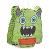 Green Monster Pinata for Birthday Party, Halloween (12.5 x 12.5 x 3 In)