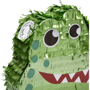Small Alligator Piñata for Kids Safari Birthday Party (16.5 x 11.5 x 3 Inches)