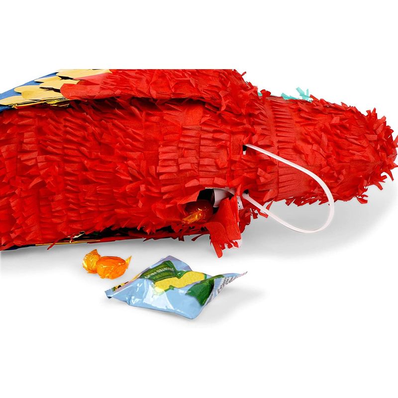 Small Parrot Pinata for Pirate Birthday Party (14.5 x 14 x 6 In)