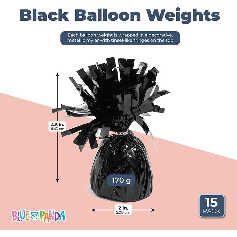 Black Foil Balloon Weight, 6oz