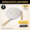 Double Dutch Jump Ropes for Exercise, Fitness, and Games (16 Feet, 2 Pack)