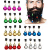 Light Up Beard Ornaments for Christmas, Ugly Sweater Parties, Holiday Events (24 Pieces)