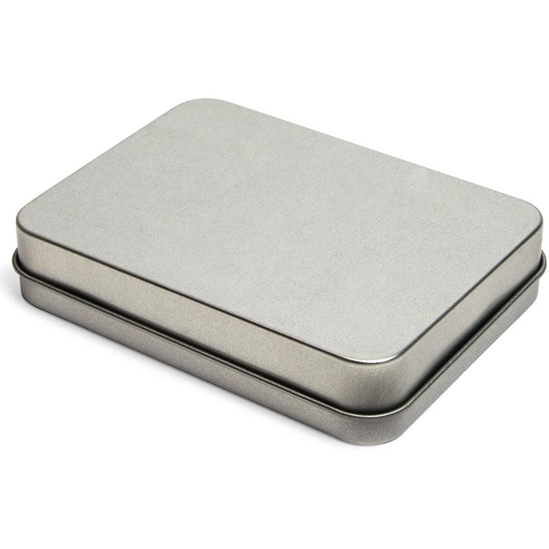 Metal Gift Card Tin Boxes with Lids for Christmas Presents (4.5 x 3.3 In, 6 Pack)