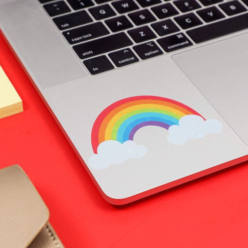 Colorful Rainbow Waterproof Decal, Vinyl Sticker (3.5 x 2 in, 36 Pack)