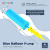 Blue Hand Air Pumps for Balloons, Pool Floats, Exercise Balls (4 Pack)
