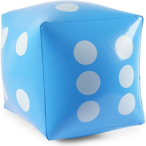 Giant Inflatable Dice with Pump, Jumbo Die Set in 3 Colors (12 Inches, 9 Pieces)