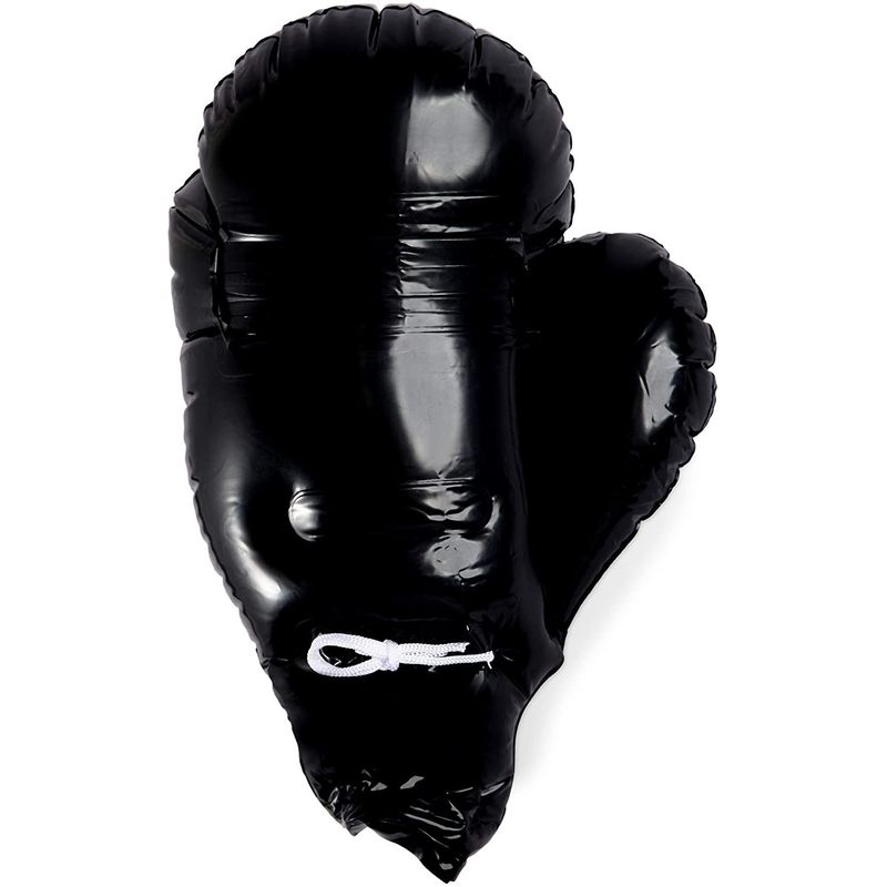 Inflatable Boxing Gloves for Kids (15 x 20.5 in, Black, Red, 2 Pairs)