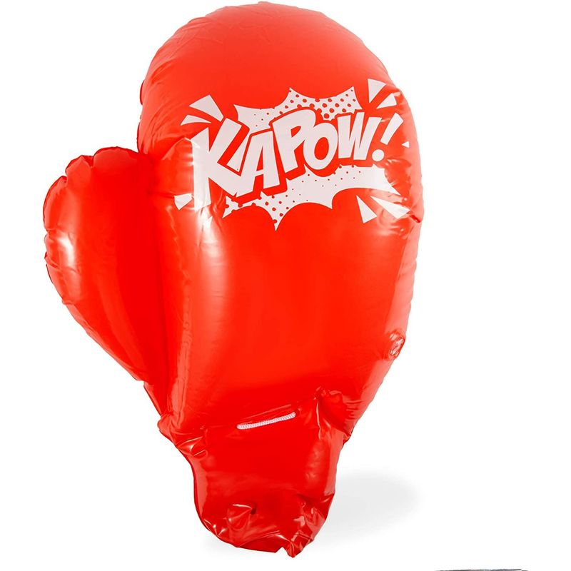 Inflatable Boxing Gloves for Kids (15 x 20.5 in, Black, Red, 2 Pairs)